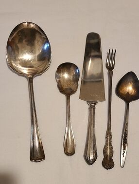 1847 Roger Bros Serving Spoon And Misc